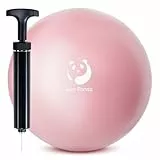Slim Panda Gymnastikball Klein,23-25cm Pilates Ball mit Pumpe,Soft Yoga Ball fürHause,Fitness,Balance Training（Auslaufsichere Aufblasdüse） ﻿