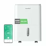 COMFEE' Luftentfeuchter Easy Dry 16L/Tag, 4 Modi, Luftbefeuchter angeschlossen, Wassertank 3 l, Wäschetrockner, Swing-Funktion, für Räume von 32㎡/80 m³