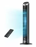 Dreo 28dB Leiser Turmventilator, Kühlung Fernbedienung 5-Geschwindigkeit 4 Modi 12 Std Timer, 90° Oszillierendes Tower Fan Standventilator für Schlafzimmer, Cruiser Pro T3, Schwarz