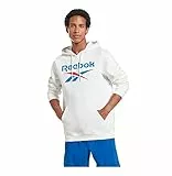 Reebok Herren Big Stacked Logo Sweatshirt, Weiß, S, weiß, S