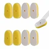 8 Packungen Geschirrstab-Schwamm-Nachfüllpackungen, kompatibel mit Scrub Daddy – Ersatzköpfe, Geschirrschrubber Bürste für die Reinigung festsitzender Lebensmittel, Schwamm-Ersatzköpfe für die