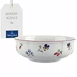 Villeroy & Boch - Petite Fleur Dessertschale 15 cm Weiß, Spülmaschinenfest, Mikrowellensicher, Schälchen, Kleine Schüssel für Müsli, Snacks oder Dips, Schale, Bol, Geschirr, Premium Porzellan