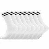 Sneaker Socken Herren Damen, 4 paar Unisex socks Atmungsaktiv Sportsocken Laufsocken Lange Business & Freizeit Baumwollsocken Schwarz Weiß ,Ideal für Herbst & Winter 39-42