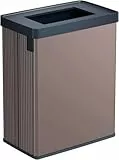 Curver Verto Recycle 54L Mülleimer für Küche, zwei Fächer, einfache Sortierung, offen, schlankes Design, rosa, 26,5 x 43,5 x 54,7 cm