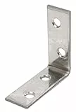 Alberts 361136 Stuhlwinkel | Edelstahl | 75 x 75 x 16 mm