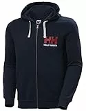 Helly Hansen Herren HH Logo Full Zip Hoodie, Marineblau, S