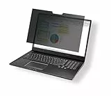 Durable Blickschutzfilter magnetisch für 16‘‘ 16:10 Bildschirme, Sichtschutzfolie Laptop inkl. Tasche und Reinigungstuch, grau/anthrazit, 513957