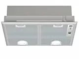 Bosch DHL555BL Serie 4 Lüfterbaustein, 53 cm breit, Um- & Abluft, Made in Germany, LED-Beleuchtung gleichmäßige Ausleuchtung, Schiebeschalter, 3 Leistungs- & 1 Intensivstufe