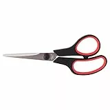 D.RECT Schere 16 cm - Papierschere aus Edelstahl – Schneiderschere mit Gummigriff – Schulschere für Büro, Schule & Zuhause – für Papier, Folie & Karton