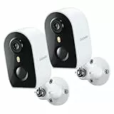 GALAYOU 2K Überwachungskamera Aussen Akku - WLAN Kamera Überwachung Aussen akku, Aussenkamera WLAN Kabellos, 2.4G, PIR Bewegungserkennung, 2-Wege Audio, Farbnachtsicht, Einfache Setup, IP65 R2-2P