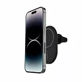 Belkin BoostCharge drahtloser magnetischer Kfz-Telefon-Halter, Kfz ladegerät, Auto Ladegerät, kompatibel mit MagSafe-fähigem iPhone 17, Air, 16, 15, 14, 13, 12, Pixelsnap (inkl. Kabel)