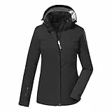 killtec Damen Funktionsjacke/Outdoorjacke mit abzippbarer Kapuze KOS 133 WMN JCKT, schwarz, 38, 38383-000