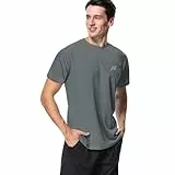 MeetHoo Herren Up2st Rash Guard Shirt, Dunkelgrau, XL EU