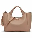 DKNY Women's WILLA MINI Satchel 100% Polyurethane, Cappuccino