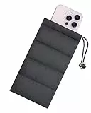 MOPZIJA Thermo Handyhülle Tasche Universal Daunen Pouch Handysocke Weihnachten Geschenke für Smartphones Handy Winter Handyhülle kompatibel iPhone 14 13 12Plus X, Samsung Galaxy (Schwarz)