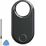 Tracker Tag Bluetooth Tracker Schwarz 1 Pack, Schlüsselfinde Kompatibel mit Apple Wo ist? APP (iOS NUR, Android Not Supported), 100 dB Lärm Air Tag für Gepäck/Taschen, Auswechseln der Batterien