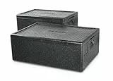 HENDI Thermobox, mit seitlich versenkten Griffen, Hält Temperaturen von -20°C bis +110°C stand, Innen: 538x338x(H)257mm, 46L, 600x400x(H)320mm, Polypropylen