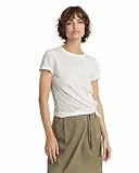 G-Star RAW Women's Tops Regular Knotted r t wmn, Grau (lt Chalk D24661-D602-1284), S