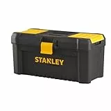 Stanley Werkzeugbox / Werkzeugkasten (16', 20x19,5x41cm, stabiler Werkzeugkoffer aus Kunststoff, Werkzeugkiste mit Kunststoffschließen ausgestattet, Organizer mit entnehmbarer Trage) STST1-75517