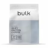 Bulk Molkenprotein Kaffee, Mocha Latte Geschmack, 500 g, 16 Portionen, 17g Protein pro Portion, echter Kaffee, Proteinshake für Muskelaufbau