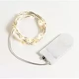 LAC Mini Lichterkette mit Batterie (Enthalten) 2 M 20er Led Licht Klein Weihnachten, Deko Lichterkette für Innen (Warmweiß)