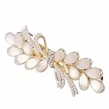KKJOY Elegante Metall Haarspange, Glyzinienblüte Haarklammer, Haarnadeln Groß, Gothic Haarspangen Damen, Braut Haarschmuck Hochzeit, Bananenspange für Frauen
