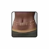 KNUIUYY Bauchkette Gold Damen Wasserfest 18K Vergoldet Körperkette Waist Beads Taillenketten Körperketten Bikini Taillenschmuck Belly Waist Chain für Frauen Mädchen