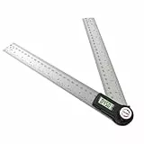 GemRed Winkelmesser Digital, Edelstahl 300 mm Winkellehre mit LCD Anzeige 360° Winkel Messen, Digitaler Winkelmesser für Holzbearbeitung, Bau, Heimwerkerwerkzeuge