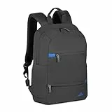 Rivacase kompakter Laptop Rucksack 14 Zoll - wasserdichter moderner Tagesrucksack für Männer und Frauen, Urban Backpack für Business, Reisen, Sport, Uni, Schule