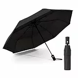 Miayical Regenschirm, Automatik-Faltschirm,Tragbarer & Faltbarer Taschenschirm,Taschenschirm Sturmfest, Automatisches Öffnen und Schließen, UV-Schutz, 8 Rippen, Leicht, für Reisen und Alltag