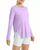 G4Free Damen Activewear-T-Shirts UPF 50+ Longslevee UV Schutz Sonnenschutz Langarmshirts Rashguards Sportshirt Yoga Ausbildung Gym Laufshirt