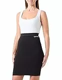 Calvin Klein Damen Milano Logo Elaj20J224862 Andere Röcke, Ck Black, L