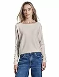 STREET ONE Damen A302974 Dolman Pullover, Cream White Melange, 40 EU