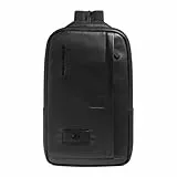 Piquadro – Herren-Rucksack mit iPad-Halterung – Hochwertiges Leder – Schwarz – Elegant und praktisch