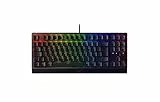 Razer BlackWidow V3 Tenkeyless (Green Switch) - Mechanische Gaming-Tastatur ohne Ziffernblock (Klickende Mechanische Switches, Kompakt, Voll Programmierbare Tasten) QWERTZ DE-Layout | Schwarz