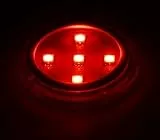 LED-Beleuchtung für Poppy Lufterfrischer, 5 LEDs mit Multicolor-Farbwechsel, 7 Farben, Kabel mit Bedienungselement, 5 Volt USB-Stecker, Befestigungs-Pad