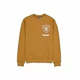 Las Vegas Raiders New Era Cap NFL Logo Select Crew Neck Sweater Light Bronze Unisex XL