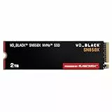 WD_BLACK SN850X NVMe SSD 2 TB interne SSD (Gaming Speicher, PCIe Gen4-Technologie, Lesen 7.300 MB/s, Schreiben 6.600 MB/s) Schwarz