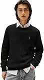 Tommy Jeans Herren Pullover Sweater Slim Fit, Schwarz (Black), S