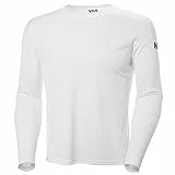 Helly Hansen Herren HH Tech Crew Langarm Funktionsshirt, Weiß, L