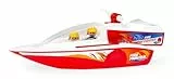 Lena Set BOAZZ und Boaties Feuerwehrboot 41 cm, Spritzfunktion und Zwei Spielfiguren, Indoor und Outdoor geeignet, ab 2 Jahren, in Buntem Schaukarton, Rot