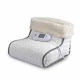 alpina Elektrischer Fußwärmer FW-001A - Fußpflege 100W - Homeoffice Ausstattung - Fusswärmer mit 3 Heizstufen - Automatische Abschaltung - Abnehmbare Innernhülle Waschmaschinenfest - Weiß