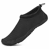 Mishansha Aquaschuhe Herren Badeschuhe Damen Sommer Wasserschuhe Schwarz 43