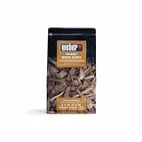 Weber Whiskey-Räucherchips/BBQ-Zubehör, Natürliche Räucherchips für den Grill, Whiskey-Aroma mit starker Rauchintensität, 0,7 kg