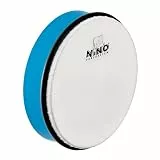 Nino Percussion Hand Drum Instrument - Mittelgroße Handtrommel für Kinder ab 3 Jahren - Durchmesser 8 Zoll (ca. 20 cm) - Kunststoff, Blau (NINO45SB)