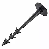NOOR Erdanker/Heringe - 20 Stück - Bodenanker für Unkrautvlies, Kunstrasen, Böschungsmatte uvm. - Erdnägel aus Kunststoff 12 cm Länge - Ideal für Garten & Camping