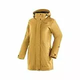 Maier Sports Lisa 2.1, Damen Outdoorjacke, Wasserdichter Outdoor-Mantel mit vielen Features, mTEX Wetterschutz und mTHERM für hohen Wärmerückhalt, PFC-frei, Gelb, 36