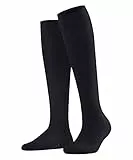 FALKE Damen Kniestrümpfe Family W Kh nachhaltige Baumwolle lang einfarbig 1 Paar, Blau Dark Navy 6379, 39-42