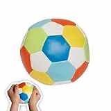 alldoro 60303 Softball Ø 10 cm, kleiner, weicher Schaumstoff-Fußball für Kinder ab 0 Jahren, bunt, Ball für indoor & outdoor