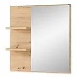 BARI Wandspiegel in Artisan Eiche Optik FSC-zertifiziert - Praktischer Spiegel mit Ablage für Flur & Garderobe - 78 x 80 x 17 cm (B/H/T)